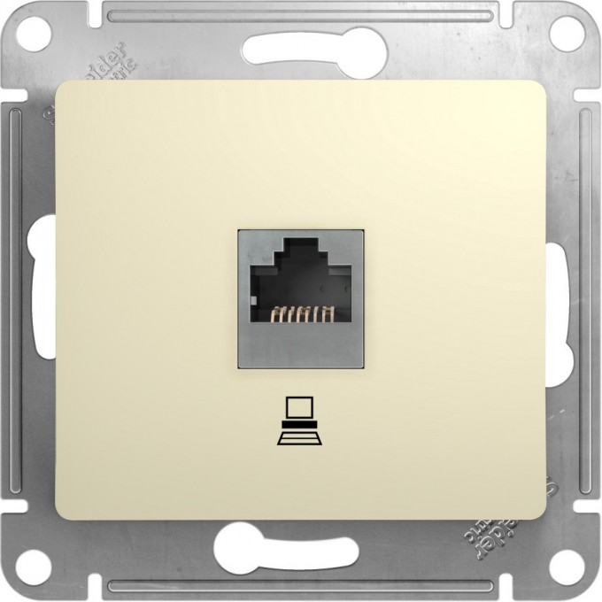 Розетка компьютерная SCHNEIDER ELECTRIC GLOSSA RJ45, кат.5E, механизм, БЕЖЕВЫЙ GSL000281K Розетка компьютерная SCHNEIDER ELECTRIC GLOSSA RJ45, кат.5E, механизм, БЕЖЕВЫЙ GSL000281K