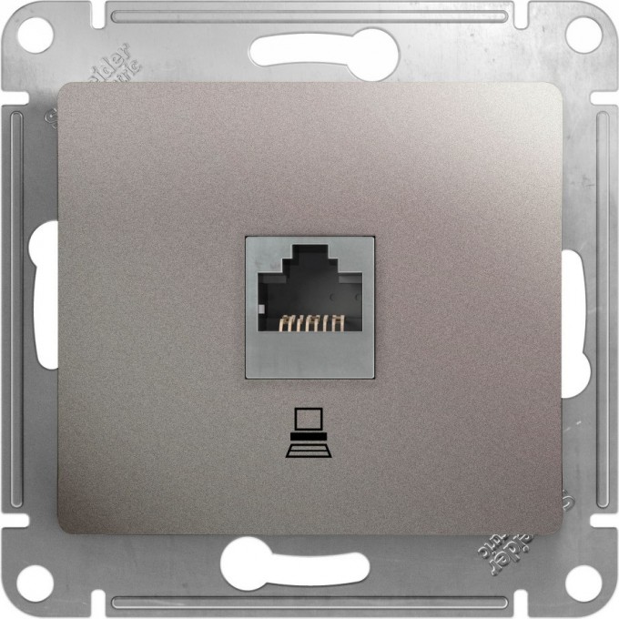 Розетка компьютерная SCHNEIDER ELECTRIC GLOSSA RJ45, кат.5E, механизм, ПЛАТИНА GSL001281K Розетка компьютерная SCHNEIDER ELECTRIC GLOSSA RJ45, кат.5E, механизм, ПЛАТИНА GSL001281K