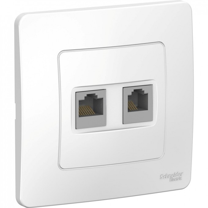 Розетка компьютерная/телефонная SCHNEIDER ELECTRIC BLANCA, с/у, RJ45+RJ11, кат.5E, БЕЛЫЙ BLNIS045111 Розетка компьютерная/телефонная SCHNEIDER ELECTRIC BLANCA, с/у, RJ45+RJ11, кат.5E, БЕЛЫЙ BLNIS045111
