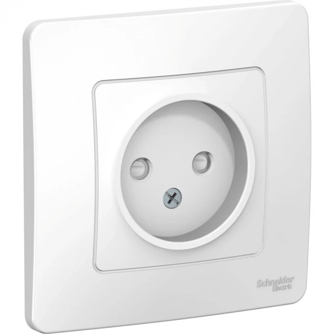 Розетка одинарная SCHNEIDER ELECTRIC BLANCA без заземления, со шторками, 16А, 250В, БЕЛЫЙ BLNRS000111 Розетка одинарная SCHNEIDER ELECTRIC BLANCA без заземления, со шторками, 16А, 250В, БЕЛЫЙ BLNRS000111