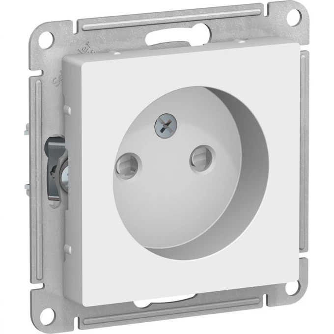 Розетка SCHNEIDER ELECTRIC ATLASDESIGN без заземления, со шторками, механизм, белый ATN000149 Розетка SCHNEIDER ELECTRIC ATLASDESIGN без заземления, со шторками, механизм, белый ATN000149