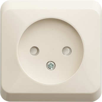 Розетка SCHNEIDER ELECTRIC ЭТЮД без заземления со штороками 16А 250B, кремовый, Россия