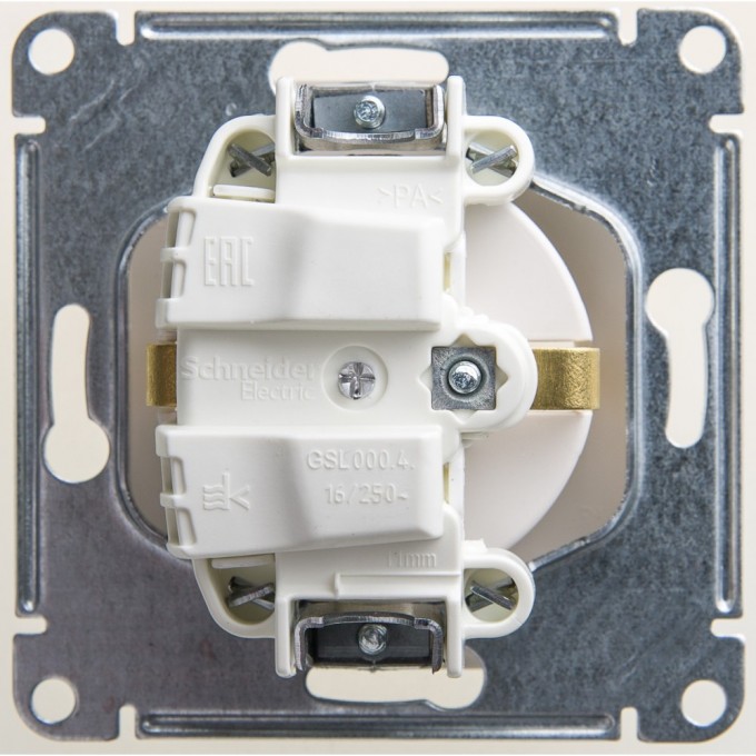 Розетка SCHNEIDER ELECTRIC GLOSSA с заземлением, механизм, перламутр GSL000643 Розетка SCHNEIDER ELECTRIC GLOSSA с заземлением, механизм, перламутр GSL000643