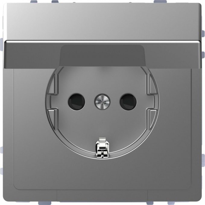 Розетка SCHNEIDER ELECTRIC MERTEN D-LIFE 16А, с заземлением и крышкой IP20, сталь MTN2310-6036 Розетка SCHNEIDER ELECTRIC MERTEN D-LIFE 16А, с заземлением и крышкой IP20, сталь MTN2310-6036