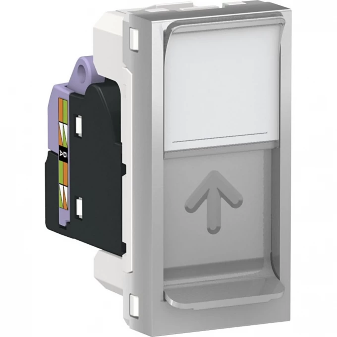 Розетка SCHNEIDER ELECTRIC UNICA MODULAR компьютерная, RJ45, одиночная, кат.6 UTP 1 модуль, алюминий NU341430 Розетка SCHNEIDER ELECTRIC UNICA MODULAR компьютерная, RJ45, одиночная, кат.6 UTP 1 модуль, алюминий NU341430