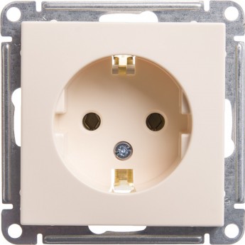 Розетка SCHNEIDER ELECTRIC W59 с заземлением без шторок, 16А, механизм, слоновая кость