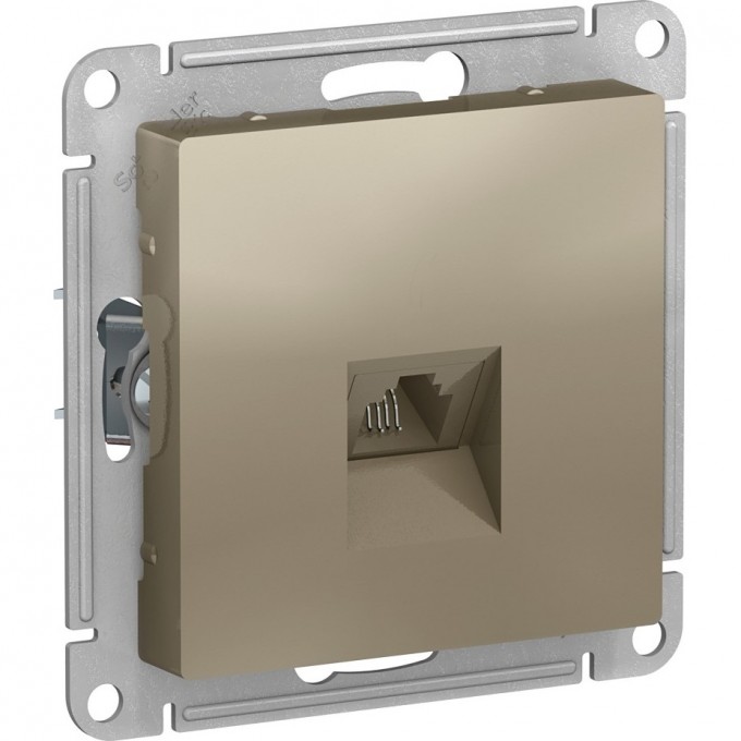 Розетка телефонная SCHNEIDER ELECTRIC ATLASDESIGN RJ11, механизм, ШАМПАНЬ ATN000581 Розетка телефонная SCHNEIDER ELECTRIC ATLASDESIGN RJ11, механизм, ШАМПАНЬ ATN000581