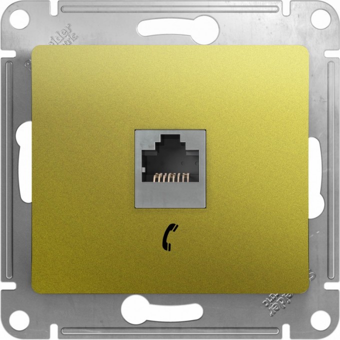 Розетка телефонная SCHNEIDER ELECTRIC GLOSSA RJ11, ФИСТАШКОВЫЙ GSL001081T Розетка телефонная SCHNEIDER ELECTRIC GLOSSA RJ11, ФИСТАШКОВЫЙ GSL001081T