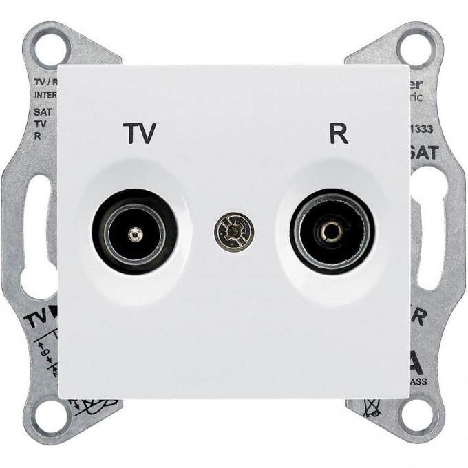 Розетка TV/R SCHNEIDER ELECTRIC SEDNA оконечная, 1dB, белый SDN3301621 Розетка TV/R SCHNEIDER ELECTRIC SEDNA оконечная, 1dB, белый SDN3301621
