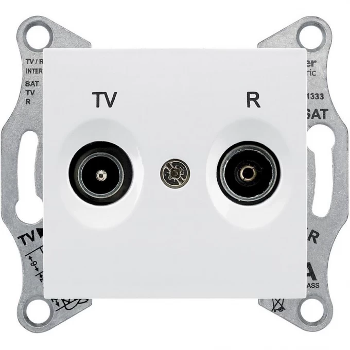 Розетка TV/R SCHNEIDER ELECTRIC SEDNA оконечная, 1dB, белый SDN3301621 Розетка TV/R SCHNEIDER ELECTRIC SEDNA оконечная, 1dB, белый SDN3301621