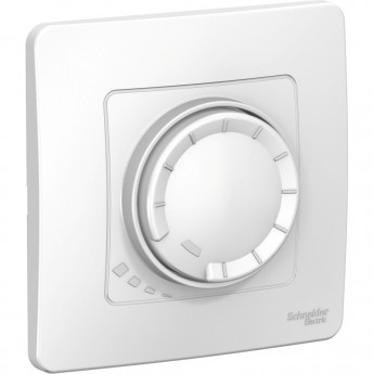 Светорегулятор (диммер) SCHNEIDER ELECTRIC BLANCA поворотно-нажимной универсальный, 400ВТ, белый