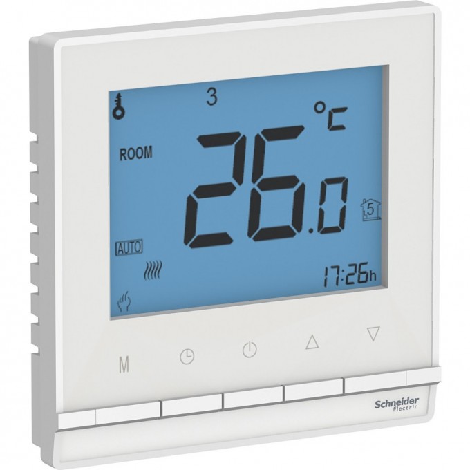 Термостат SCHNEIDER ELECTRIC ATLASDESIGN электронного теплого пола с датчиком,от+5до+35°C,16A,в сб., белый ATN000138 Термостат SCHNEIDER ELECTRIC ATLASDESIGN электронного теплого пола с датчиком,от+5до+35°C,16A,в сб., белый ATN000138