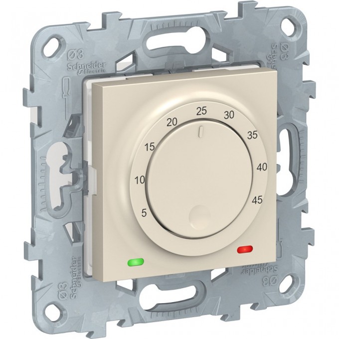 Термостат теплого пола SCHNEIDER ELECTRIC UNICA NEW, 10А, выносной термодатчик, бежевый NU550344 Термостат теплого пола SCHNEIDER ELECTRIC UNICA NEW, 10А, выносной термодатчик, бежевый NU550344