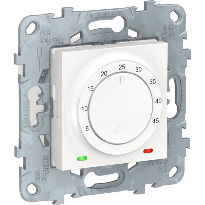 Термостат теплого пола SCHNEIDER ELECTRIC UNICA NEW, 10А, выносной термодатчик, белый NU550318 Термостат теплого пола SCHNEIDER ELECTRIC UNICA NEW, 10А, выносной термодатчик, белый NU550318