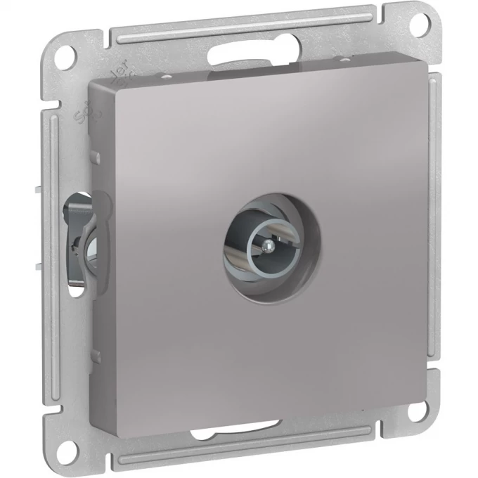 ТВ розетка SCHNEIDER ELECTRIC ATLASDESIGN коннектор, механизм, алюминий ATN000393 ТВ розетка SCHNEIDER ELECTRIC ATLASDESIGN коннектор, механизм, алюминий ATN000393