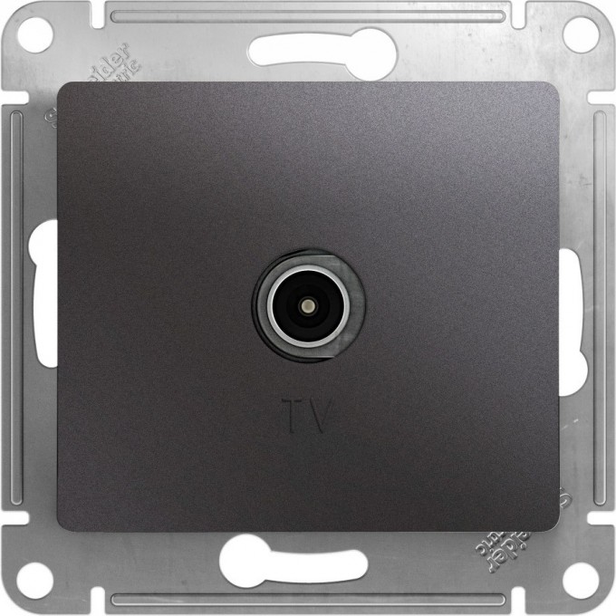 TV розетка SCHNEIDER ELECTRIC GLOSSA оконечная 1DB, механизм, ГРАФИТ GSL001391 TV розетка SCHNEIDER ELECTRIC GLOSSA оконечная 1DB, механизм, ГРАФИТ GSL001391