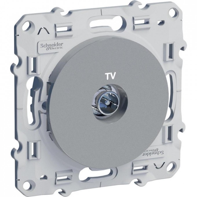 TV розетка SCHNEIDER ELECTRIC ODACE, АЛЮМИНИЙ S53R445 TV розетка SCHNEIDER ELECTRIC ODACE, АЛЮМИНИЙ S53R445