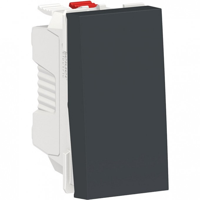Выключатель 1-клавишный SCHNEIDER ELECTRIC UNICA MODULAR, кнопочный, сх. 1, 10 A, 1 мод, антрацит NU310654 Выключатель 1-клавишный SCHNEIDER ELECTRIC UNICA MODULAR, кнопочный, сх. 1, 10 A, 1 мод, антрацит NU310654