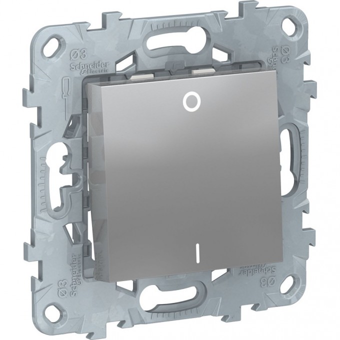 Выключатель 1-клавишный SCHNEIDER ELECTRIC UNICA NEW двухполюсный, сх. 2, 16 AX, 250 В, алюминий NU526230 Выключатель 1-клавишный SCHNEIDER ELECTRIC UNICA NEW двухполюсный, сх. 2, 16 AX, 250 В, алюминий NU526230