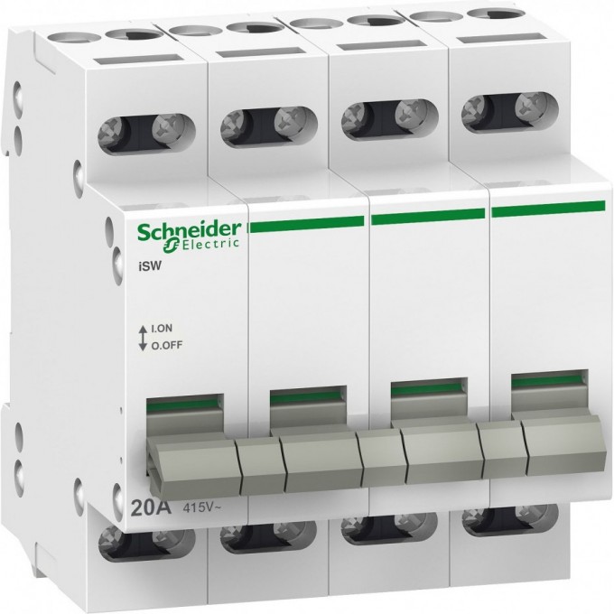 Выключатель нагрузки SCHNEIDER ELECTRIC ACTI 9 iSW 4П 32A A9S60432 Выключатель нагрузки SCHNEIDER ELECTRIC ACTI 9 iSW 4П 32A A9S60432