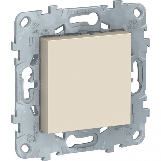 Заглушка SCHNEIDER ELECTRIC UNICA NEW 45х45, бежевый NU586644 Заглушка SCHNEIDER ELECTRIC UNICA NEW 45х45, бежевый NU586644