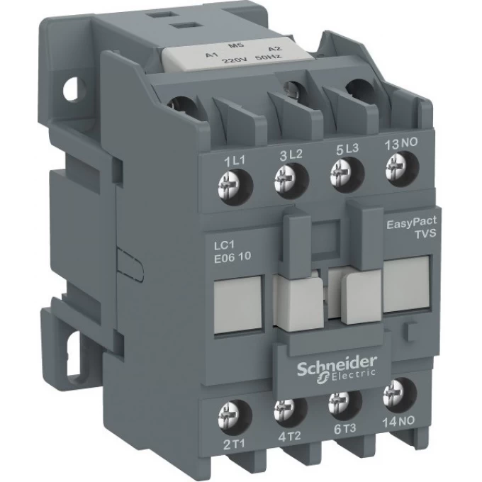 Контактор SCHNEIDER ELECTRIC EASYPACT TVS 1НЗ 12А 400В AC3 380В 50ГЦ LC1E1201Q5 Контактор SCHNEIDER ELECTRIC EASYPACT TVS 1НЗ 12А 400В AC3 380В 50ГЦ LC1E1201Q5