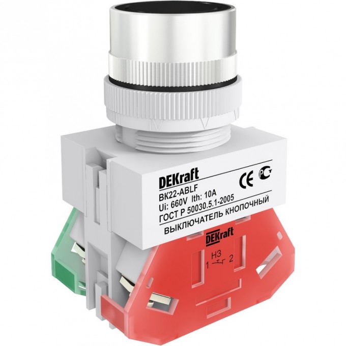 Выключатель кнопочный SCHNEIDER ELECTRIC DEKRAFT ABLF ?22 мм Цвет:ЧЕРНЫЙ 220В ВK-22 25012DEK Выключатель кнопочный SCHNEIDER ELECTRIC DEKRAFT ABLF ?22 мм Цвет:ЧЕРНЫЙ 220В ВK-22 25012DEK