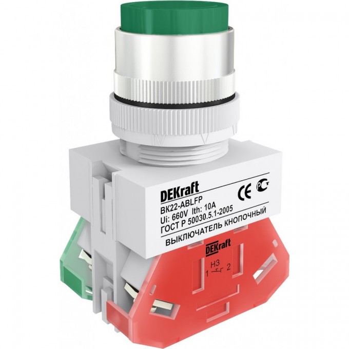 Выключатель кнопочный SCHNEIDER ELECTRIC DEKRAFT ABLFP ?22 мм Цвет:ЗЕЛЕНЫЙ 220В ВK-22 25019DEK Выключатель кнопочный SCHNEIDER ELECTRIC DEKRAFT ABLFP ?22 мм Цвет:ЗЕЛЕНЫЙ 220В ВK-22 25019DEK