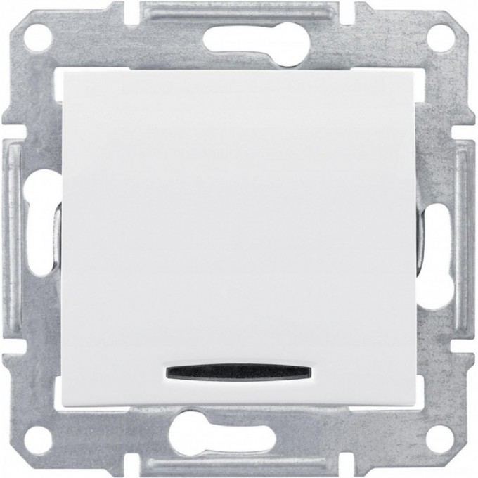 Переключатель 1-клавишный SCHNEIDER ELECTRIC SEDNA с синей подсветкой, сх.6а, 16А, 250В, белый SDN1500221 Переключатель 1-клавишный SCHNEIDER ELECTRIC SEDNA с синей подсветкой, сх.6а, 16А, 250В, белый SDN1500221