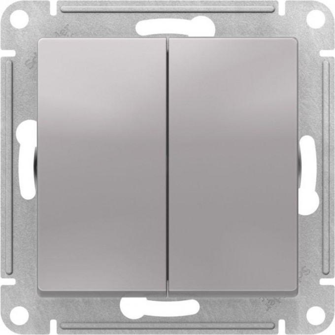 Переключатель перекрестный 2-клавишный SCHNEIDER ELECTRIC ATLASDESIGN 2хсх. 7, 10АХ механизм, алюминий ATN000373 Переключатель перекрестный 2-клавишный SCHNEIDER ELECTRIC ATLASDESIGN 2хсх. 7, 10АХ механизм, алюминий ATN000373