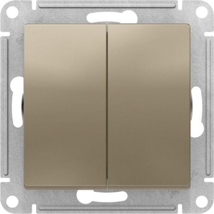 Переключатель перекрестный 2-клавишный SCHNEIDER ELECTRIC ATLASDESIGN 2хсх. 7, 10АХ, механизм, шампань ATN000573 Переключатель перекрестный 2-клавишный SCHNEIDER ELECTRIC ATLASDESIGN 2хсх. 7, 10АХ, механизм, шампань ATN000573