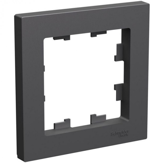 Рамка 1-постовая SCHNEIDER ELECTRIC ATLASDESIGN базальт ATN001401 Рамка 1-постовая SCHNEIDER ELECTRIC ATLASDESIGN базальт ATN001401