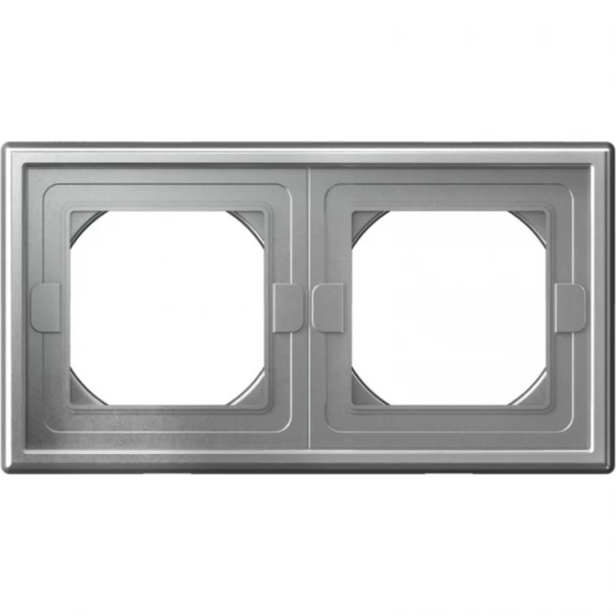 Рамка 2-постовая SCHNEIDER ELECTRIC ARTGALLERY SE алюминий GAL440302 Рамка 2-постовая SCHNEIDER ELECTRIC ARTGALLERY SE алюминий GAL440302
