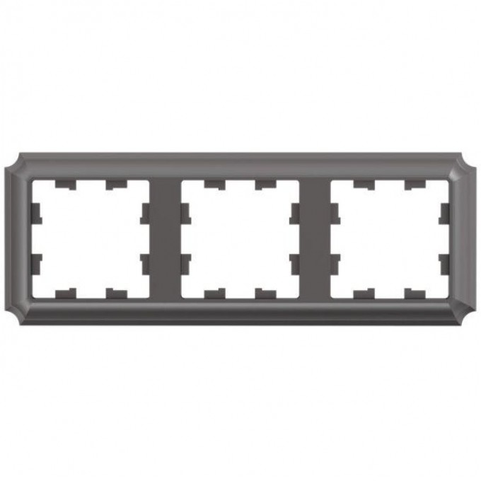 Рамка 3-постовая SCHNEIDER ELECTRIC ATLASDESIGN Antique универсальная, мокко ATN100603 Рамка 3-постовая SCHNEIDER ELECTRIC ATLASDESIGN Antique универсальная, мокко ATN100603