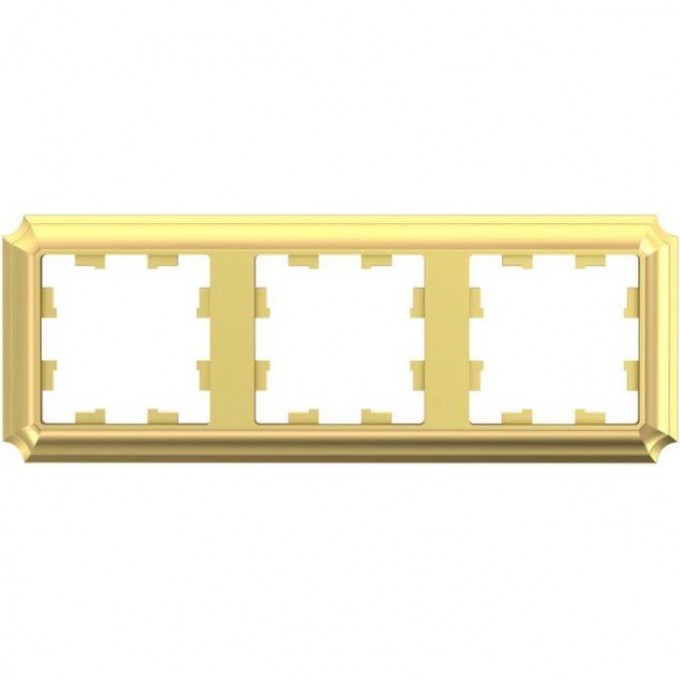 Рамка 3-постовая SCHNEIDER ELECTRIC ATLASDESIGN Antique универсальная, золотой ATN101603 Рамка 3-постовая SCHNEIDER ELECTRIC ATLASDESIGN Antique универсальная, золотой ATN101603