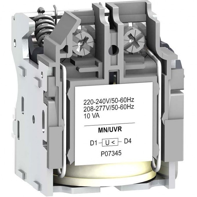 Расцепитель минимального напряжения SCHNEIDER ELECTRIC MN 200/240В 50/60ГЦ LV429407 Расцепитель минимального напряжения SCHNEIDER ELECTRIC MN 200/240В 50/60ГЦ LV429407