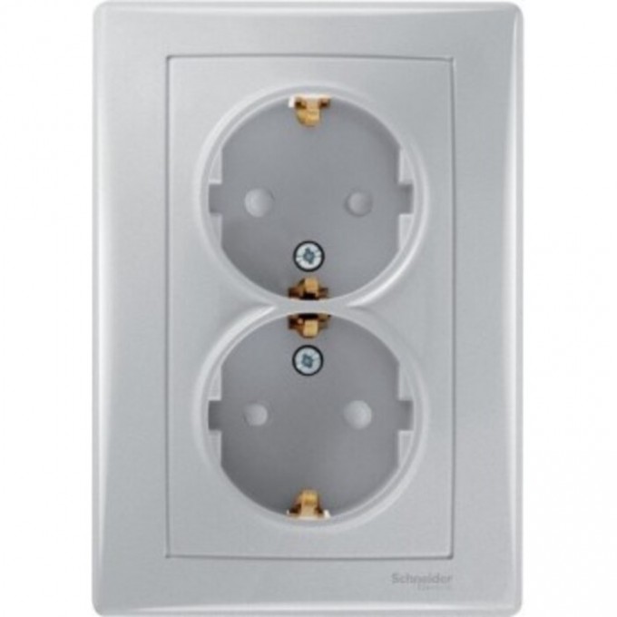 Розетка двойная SCHNEIDER ELECTRIC SEDNA, с зазем. конт., с защит. шторками, 16А, 250В, алюминий SDN3000760 Розетка двойная SCHNEIDER ELECTRIC SEDNA, с зазем. конт., с защит. шторками, 16А, 250В, алюминий SDN3000760
