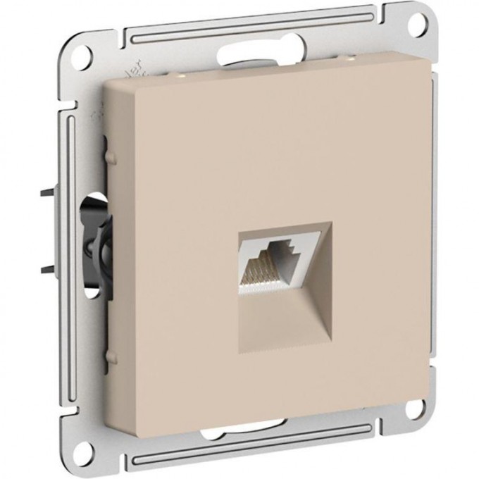 Розетка компьютерная SCHNEIDER ELECTRIC ATLASDESIGN RJ45 кат. 5Е механизм, песочный ATN001283 Розетка компьютерная SCHNEIDER ELECTRIC ATLASDESIGN RJ45 кат. 5Е механизм, песочный ATN001283