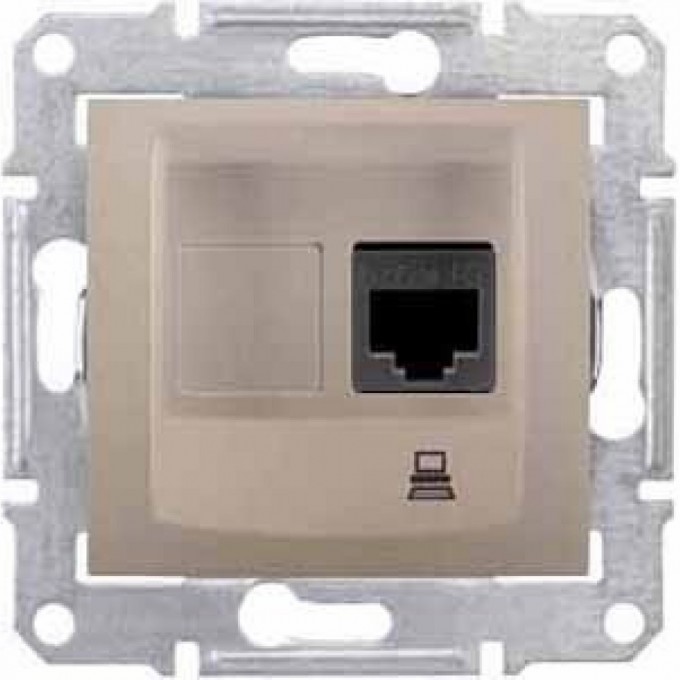 Розетка компьютерная SCHNEIDER ELECTRIC SEDNA RJ45, кат. 5е, неэкр. UTP, ТИТАН SDN4300168 Розетка компьютерная SCHNEIDER ELECTRIC SEDNA RJ45, кат. 5е, неэкр. UTP, ТИТАН SDN4300168