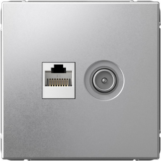 Розетка компьютерная + телевизионная 2-м SCHNEIDER ELECTRIC ARTGALLERY SE RJ45 + TV кат.5E алюминий GAL000389 Розетка компьютерная + телевизионная 2-м SCHNEIDER ELECTRIC ARTGALLERY SE RJ45 + TV кат.5E алюминий GAL000389
