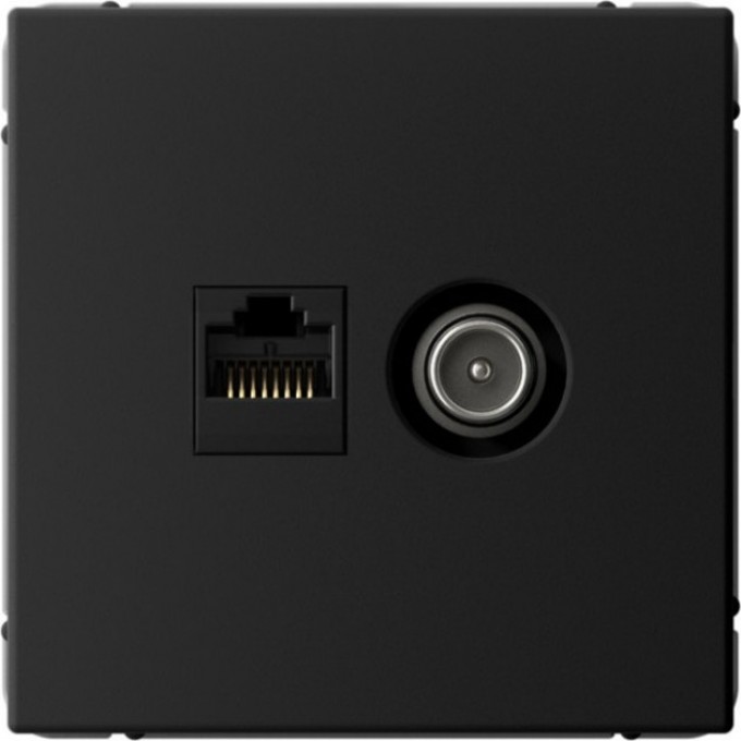 Розетка компьютерная + телевизионная 2-м SCHNEIDER ELECTRIC ARTGALLERY SE RJ45 + TV кат.5E карбон GAL001089 Розетка компьютерная + телевизионная 2-м SCHNEIDER ELECTRIC ARTGALLERY SE RJ45 + TV кат.5E карбон GAL001089
