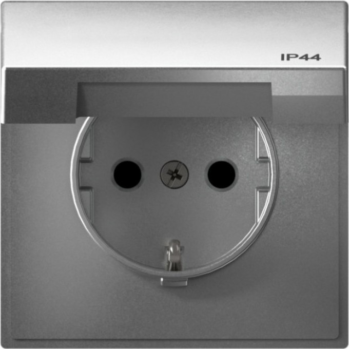 Розетка SCHNEIDER ELECTRIC ARTGALLERY 16А IP44 с заземлением, шторки, с крышкой, механизм, алюминий GAL440346 Розетка SCHNEIDER ELECTRIC ARTGALLERY 16А IP44 с заземлением, шторки, с крышкой, механизм, алюминий GAL440346