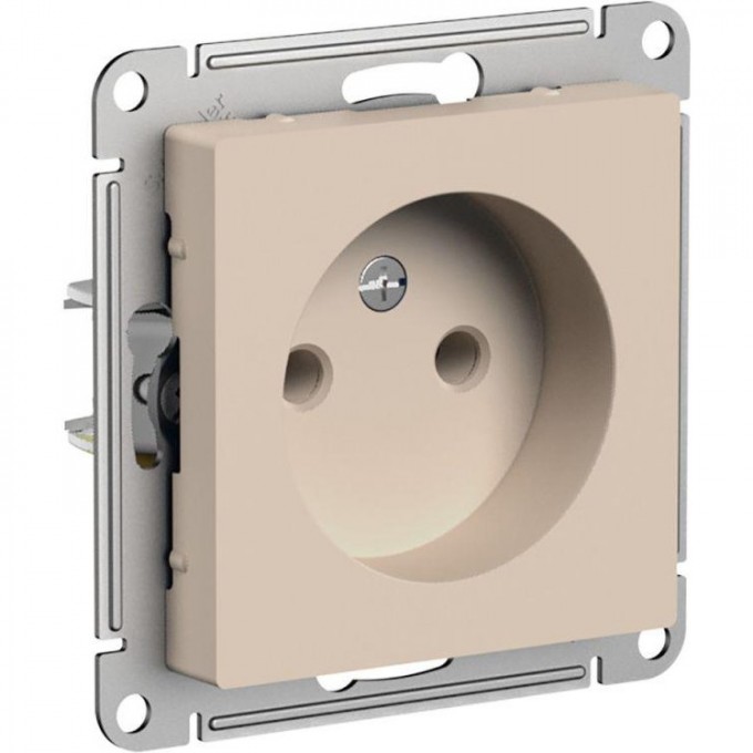 Розетка SCHNEIDER ELECTRIC ATLASDESIGN 16А без заземления/без шторок, механизм, песочный ATN001241 Розетка SCHNEIDER ELECTRIC ATLASDESIGN 16А без заземления/без шторок, механизм, песочный ATN001241