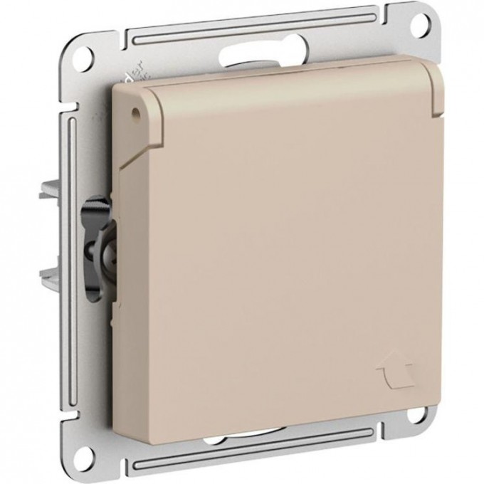 Розетка SCHNEIDER ELECTRIC ATLASDESIGN 16А IP20 с заземлением/со шторками/с крышкой, механизм, песочный ATN001246 Розетка SCHNEIDER ELECTRIC ATLASDESIGN 16А IP20 с заземлением/со шторками/с крышкой, механизм, песочный ATN001246