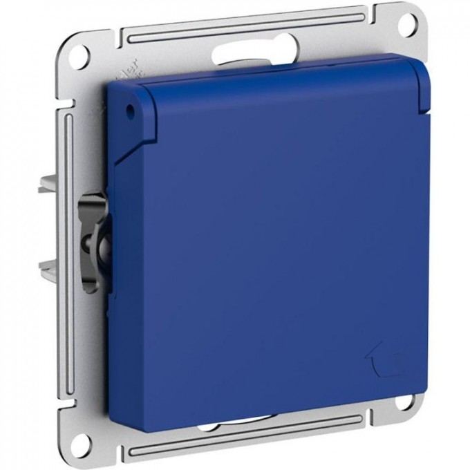 Розетка SCHNEIDER ELECTRIC ATLASDESIGN 16А IP20 с заземлением/со шторкой/с крышкой, механизм, аквамарин ATN001146 Розетка SCHNEIDER ELECTRIC ATLASDESIGN 16А IP20 с заземлением/со шторкой/с крышкой, механизм, аквамарин ATN001146
