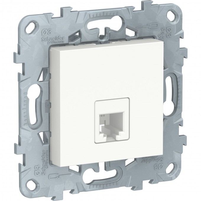 Розетка SCHNEIDER ELECTRIC UNICA телефонная, RJ11, одиночная, 4 контакта, белый MGU5.492.18ZD Розетка SCHNEIDER ELECTRIC UNICA телефонная, RJ11, одиночная, 4 контакта, белый MGU5.492.18ZD
