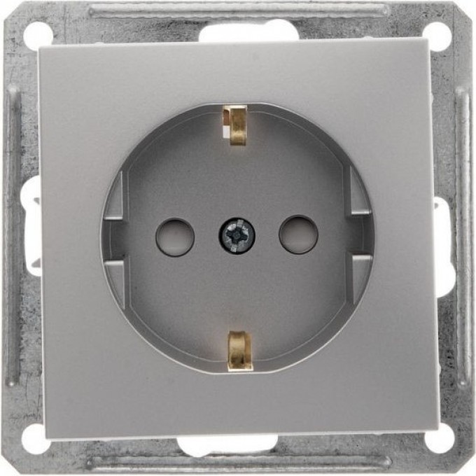 Розетка SCHNEIDER ELECTRIC W59 с заземлением со шторками, 16А, механизм, матовый хром RS16-152-5-86 Розетка SCHNEIDER ELECTRIC W59 с заземлением со шторками, 16А, механизм, матовый хром RS16-152-5-86