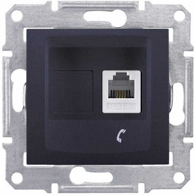 Розетка телефонная SCHNEIDER ELECTRIC SEDNA RJ11, ГРАФИТ SDN4101170 Розетка телефонная SCHNEIDER ELECTRIC SEDNA RJ11, ГРАФИТ SDN4101170