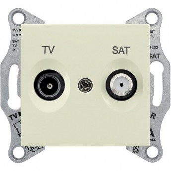Розетка TV/SAT SCHNEIDER ELECTRIC SEDNA оконечная, 1dB, бежевый