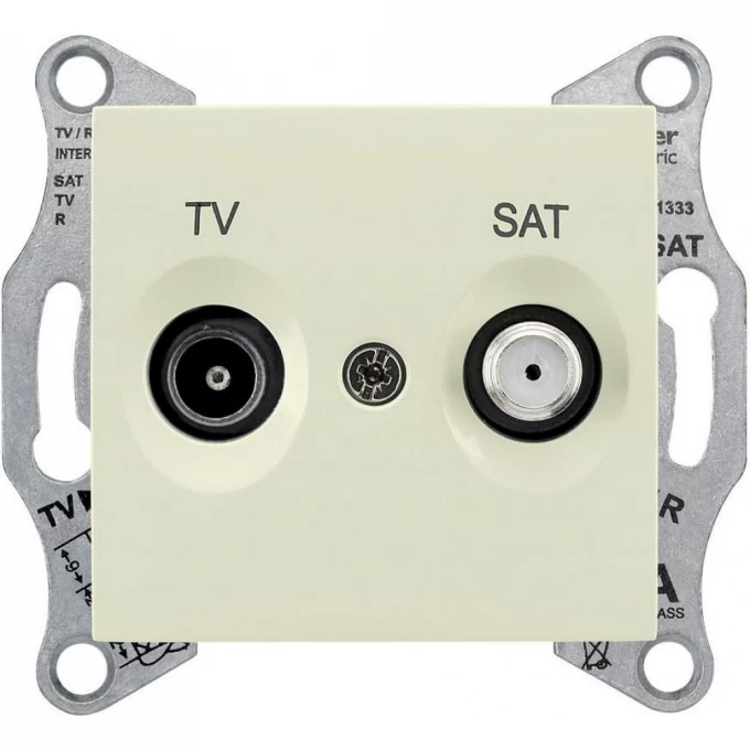 Розетка TV/SAT SCHNEIDER ELECTRIC SEDNA оконечная, 1dB, бежевый SDN3401647 Розетка TV/SAT SCHNEIDER ELECTRIC SEDNA оконечная, 1dB, бежевый SDN3401647